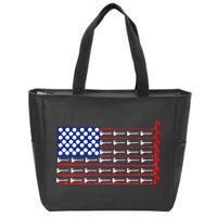 American Golf USA Flag Zip Tote Bag