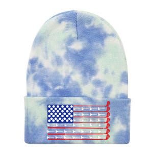 American Golf USA Flag Tie Dye 12in Knit Beanie