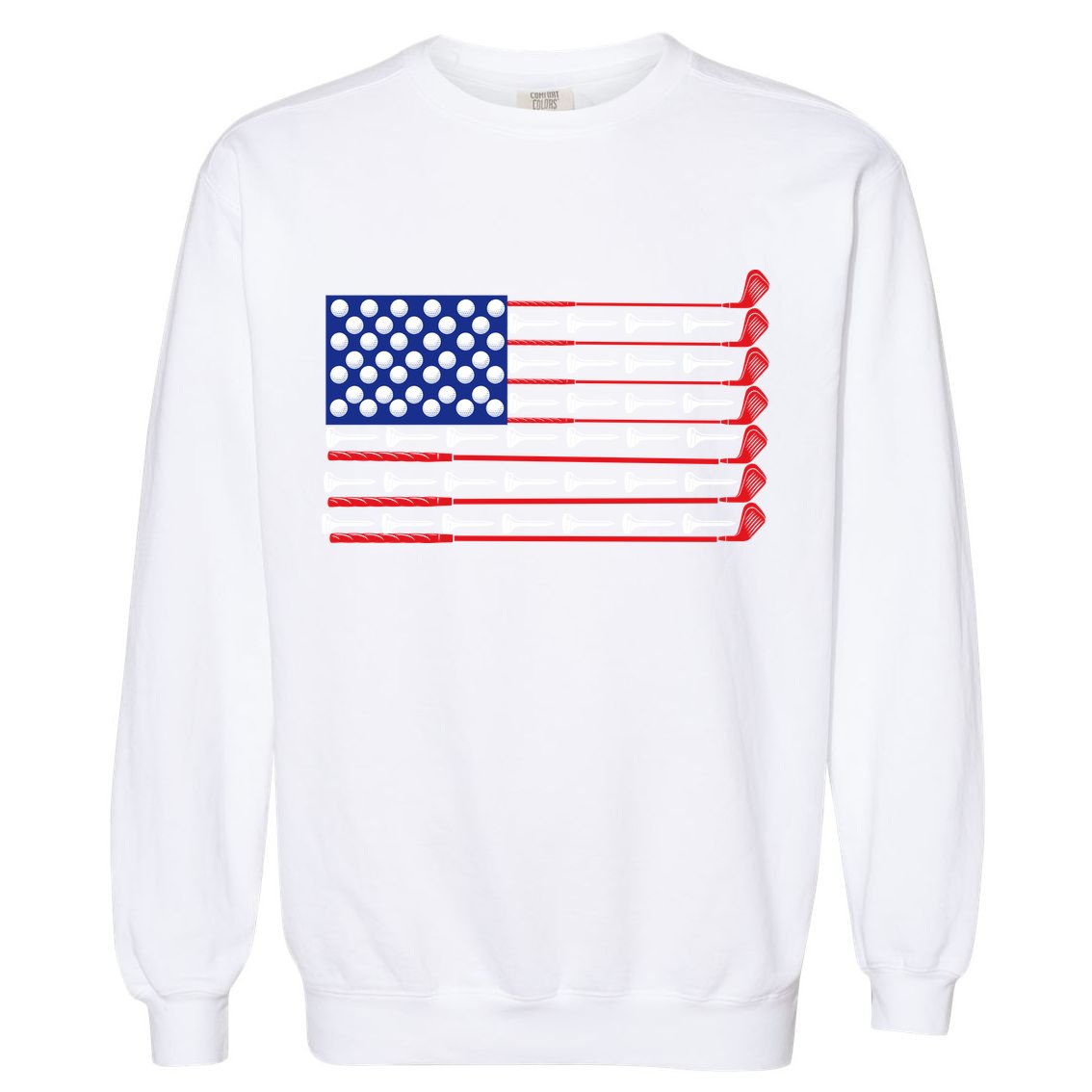 American Golf USA Flag Garment-Dyed Sweatshirt