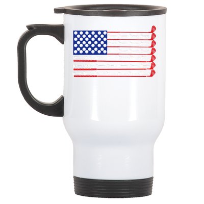 American Golf USA Flag Stainless Steel Travel Mug