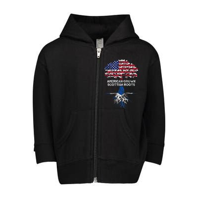 American Grown Scottish Roots Toddler Zip Fleece Hoodie