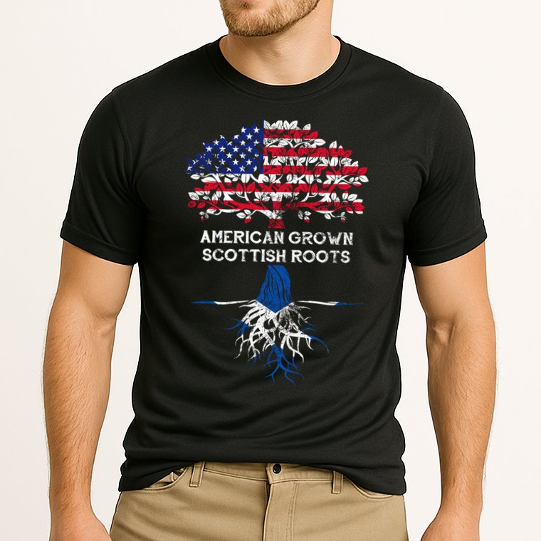 American Grown Scottish Roots Cooling Performance Crew T-Shirt