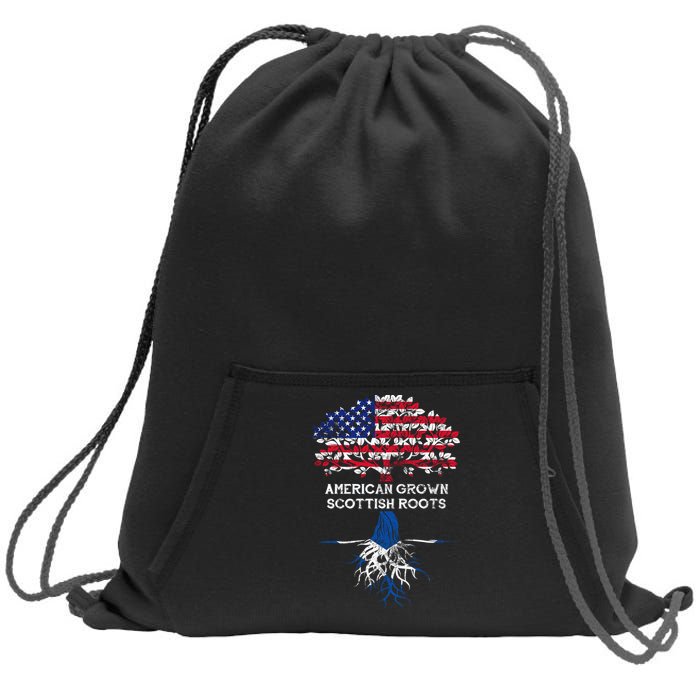 American Grown Scottish Roots Sweatshirt Cinch Pack Bag