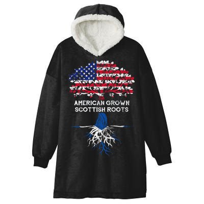 American Grown Scottish Roots Hooded Wearable Blanket