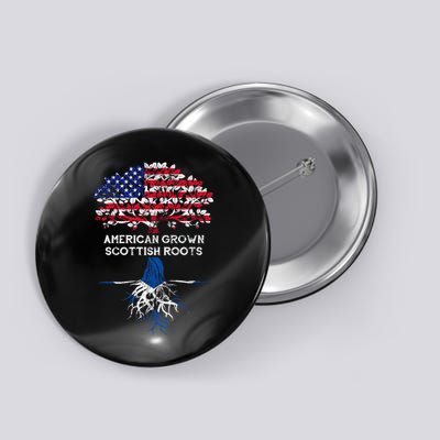 American Grown Scottish Roots Button