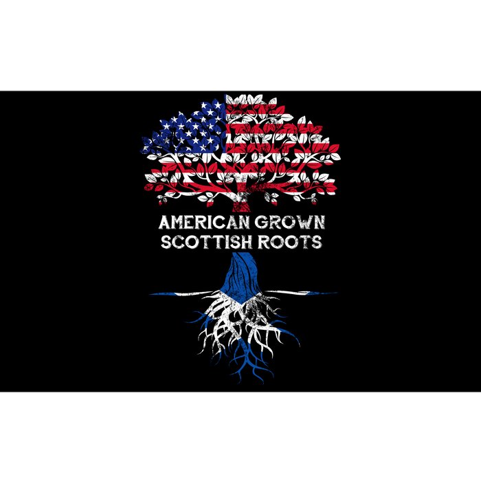 American Grown Scottish Roots Bumper Sticker