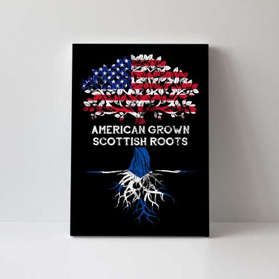 American Grown Scottish Roots Canvas