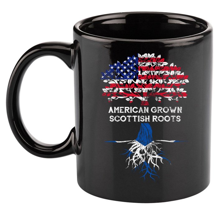 American Grown Scottish Roots 11oz C Handle Ceramic Mug