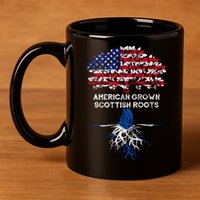 American Grown Scottish Roots 11oz C Handle Ceramic Mug