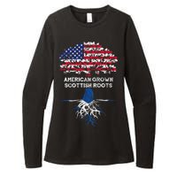 American Grown Scottish Roots Womens CVC Long Sleeve Shirt