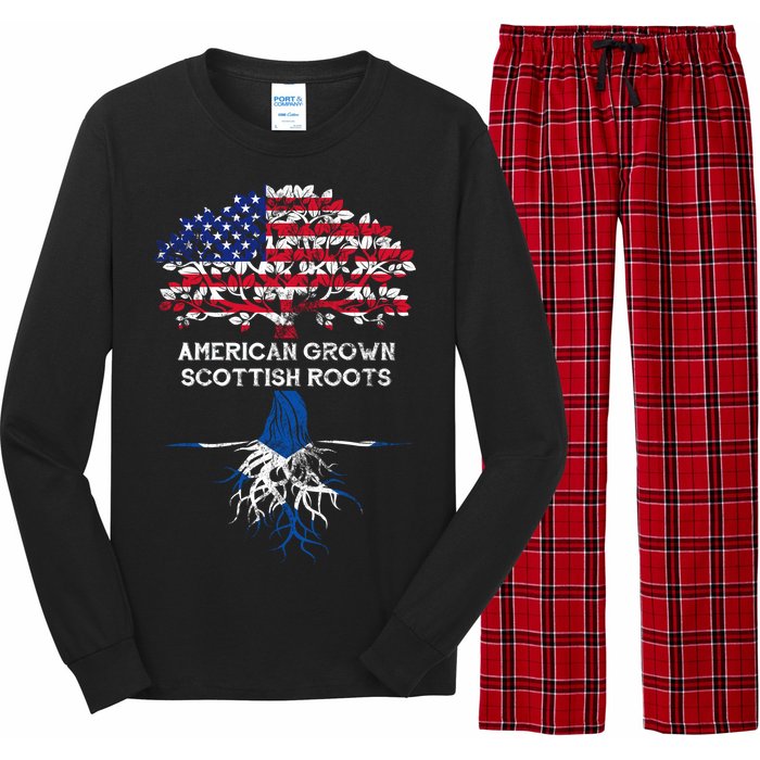 American Grown Scottish Roots Long Sleeve Pajama Set