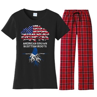 American Grown Scottish Roots Women's Flannel Pajama Set