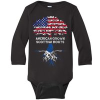 American Grown Scottish Roots Baby Long Sleeve Bodysuit