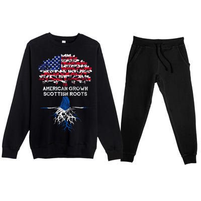 American Grown Scottish Roots Premium Crewneck Sweatsuit Set