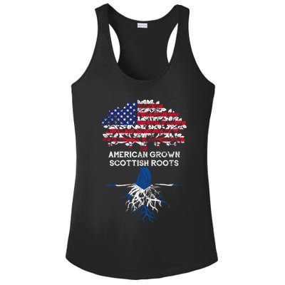 American Grown Scottish Roots Ladies PosiCharge Competitor Racerback Tank