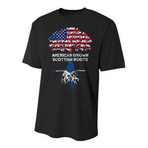 American Grown Scottish Roots Youth Performance Sprint T-Shirt