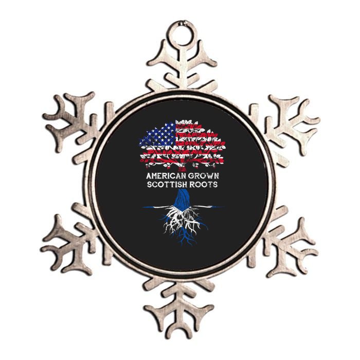 American Grown Scottish Roots Metallic Star Ornament