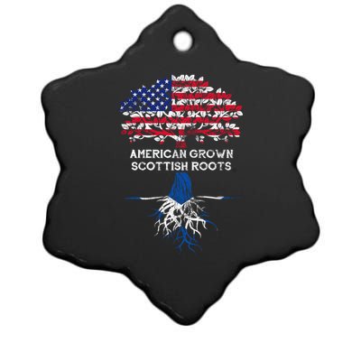 American Grown Scottish Roots Ceramic Star Ornament