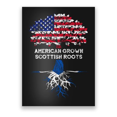 American Grown Scottish Roots Poster