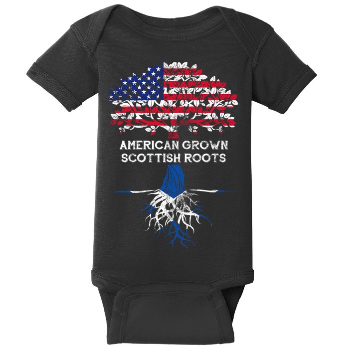 American Grown Scottish Roots Baby Bodysuit