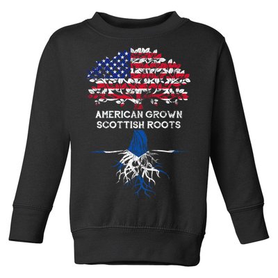 American Grown Scottish Roots Toddler Sweatshirt