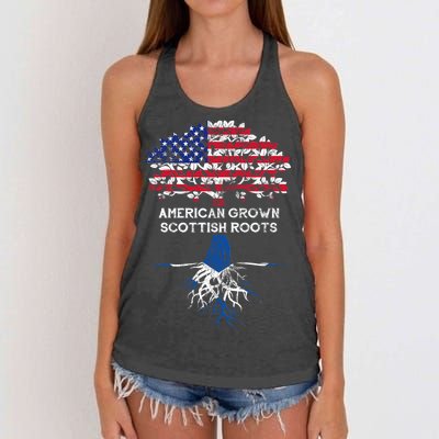 American Grown Scottish Roots Women's Knotted Racerback Tank