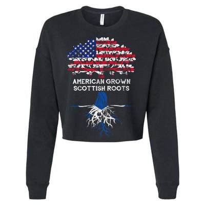 American Grown Scottish Roots Cropped Pullover Crew