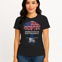 American Grown Scottish Roots Womens T-Shirt
