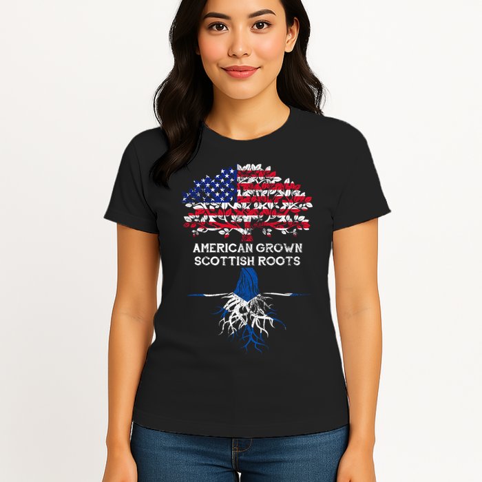 American Grown Scottish Roots Womens T-Shirt