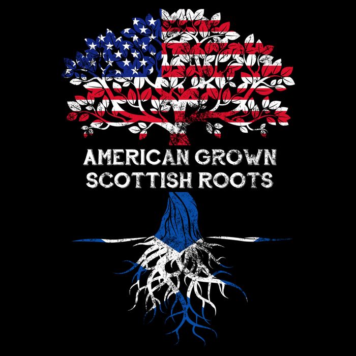 American Grown Scottish Roots Womens T-Shirt