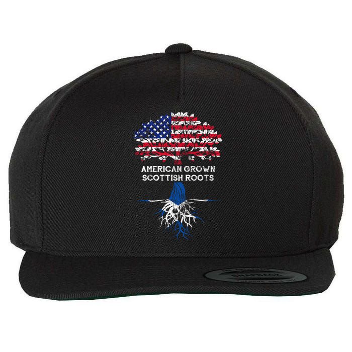 American Grown Scottish Roots Wool Snapback Cap