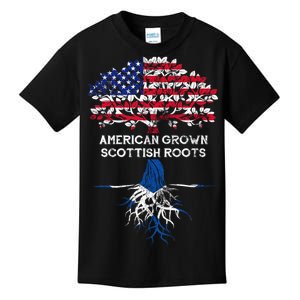 American Grown Scottish Roots Kids T-Shirt