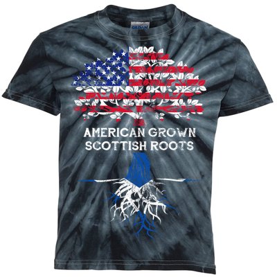 American Grown Scottish Roots Kids Tie-Dye T-Shirt