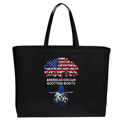 American Grown Scottish Roots Cotton Canvas Jumbo Tote