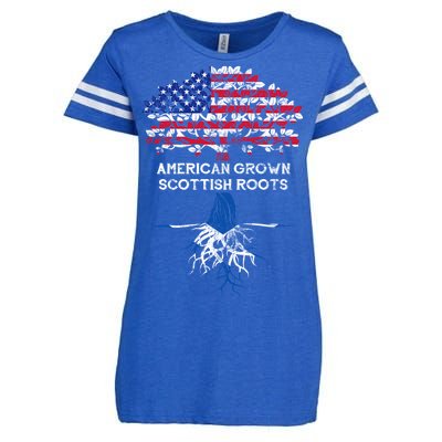 American Grown Scottish Roots Enza Ladies Jersey Football T-Shirt