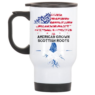 American Grown Scottish Roots Stainless Steel Travel Mug