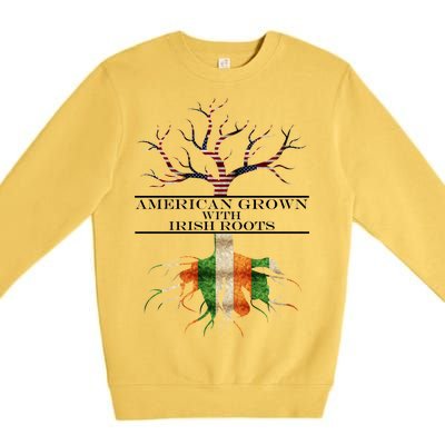 American Grown With Irish Roots Premium Crewneck Sweatshirt