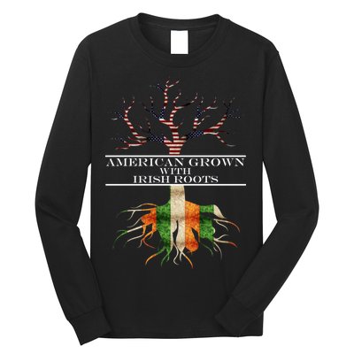 American Grown With Irish Roots Long Sleeve Shirt