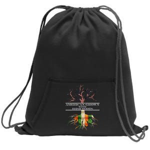 American Grown With Irish Roots Sweatshirt Cinch Pack Bag