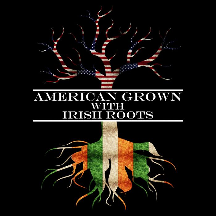 American Grown With Irish Roots 7-Panel Snapback Hat