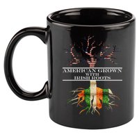 American Grown With Irish Roots 11oz C Handle Ceramic Mug