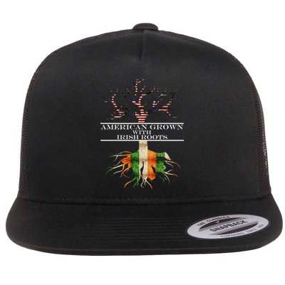 American Grown With Irish Roots Flatbill Hat