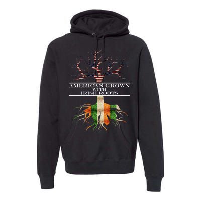 American Grown With Irish Roots Premium Hoodie