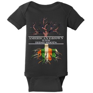 American Grown With Irish Roots Baby Bodysuit