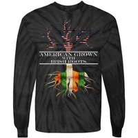 American Grown With Irish Roots Tie-Dye Long Sleeve Shirt