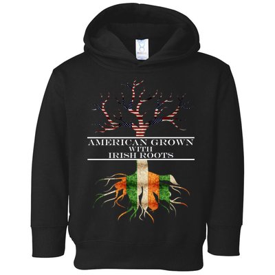 American Grown With Irish Roots Toddler Hoodie