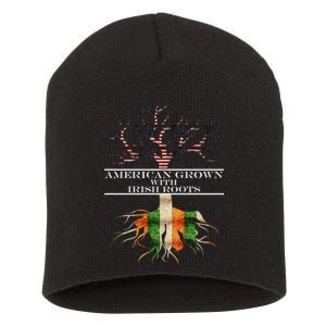 American Grown With Irish Roots Short Acrylic Beanie