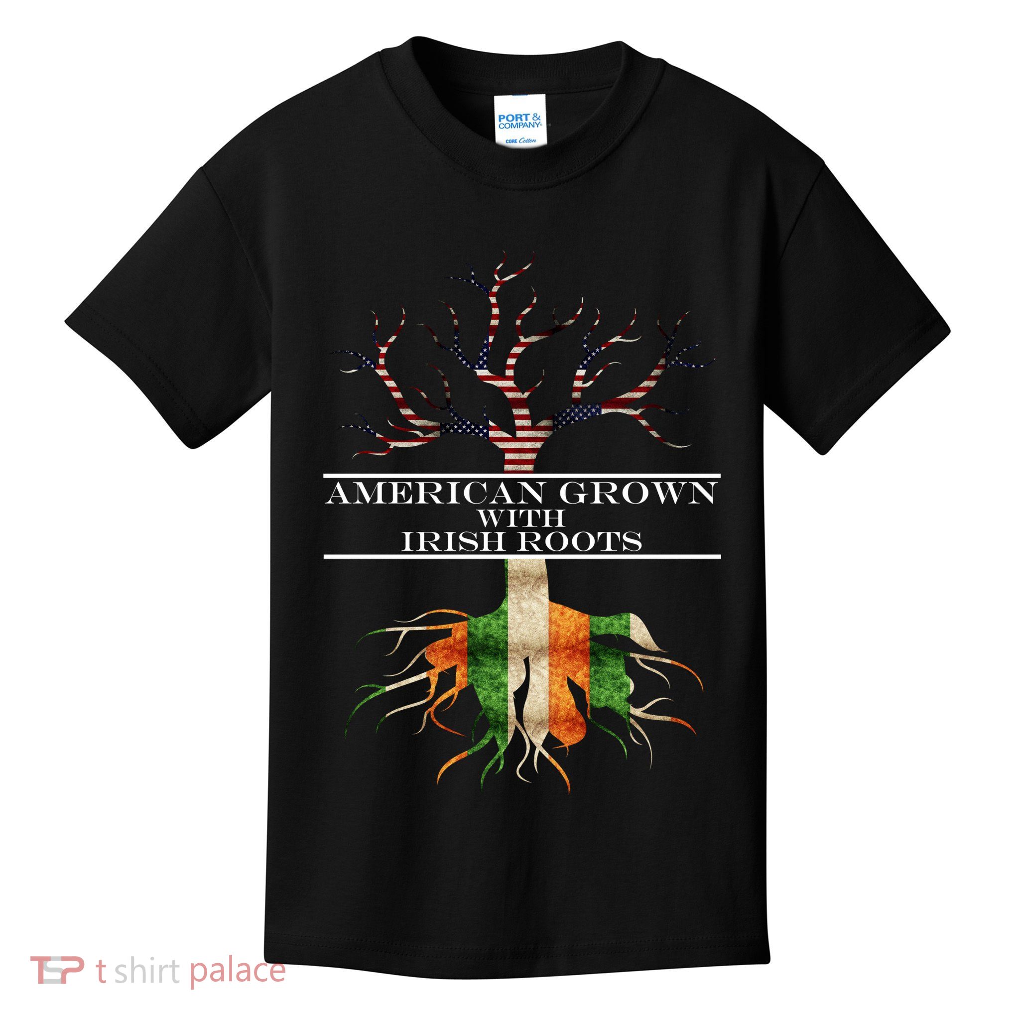 American Grown With Irish Roots Kids T-Shirt