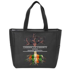 American Grown With Irish Roots Zip Tote Bag