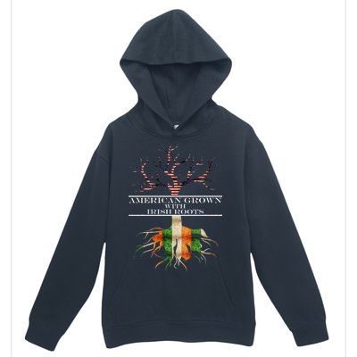 American Grown With Irish Roots Urban Pullover Hoodie